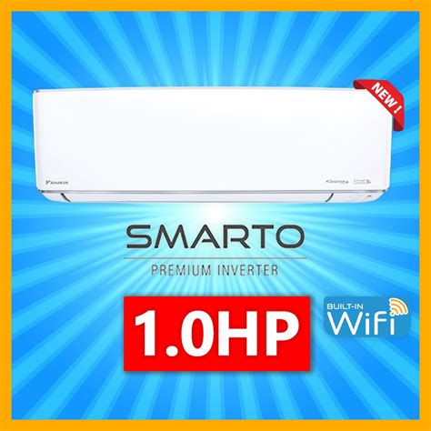 [wifi] Daikin Smarto 1hp 1 5hp 2hp R32 Premium Inverter Air Conditioner