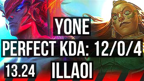 YONE Vs ILLAOI TOP 12 0 4 7 Solo Kills Legendary KR Master 13