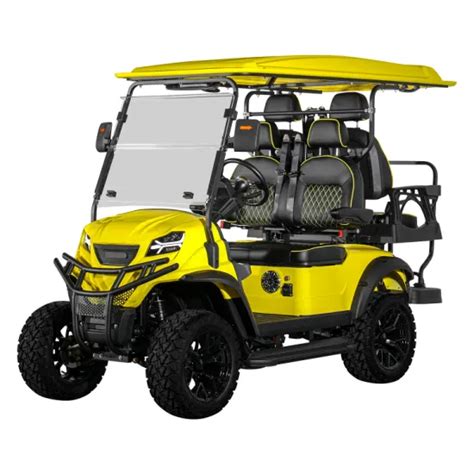 48 Volt Street Legal Electric Golf Buggy Car 4 Seater Lithium Battery