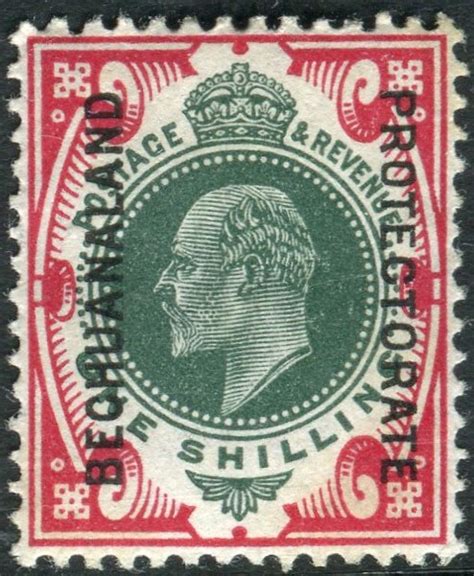 Bechuanaland 1913 1 Green And Carmine Imperium Stamps Ltd