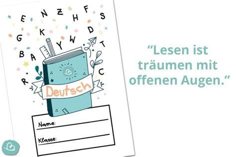 8 Deckblätter Für Deutsch Zum Ausdrucken Wunderbuntde