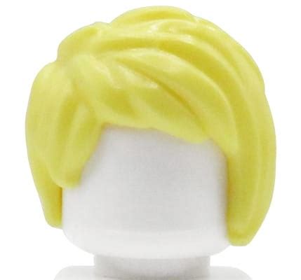 Lego Minifigure Hair Female Blonde Short With Side Part Extra