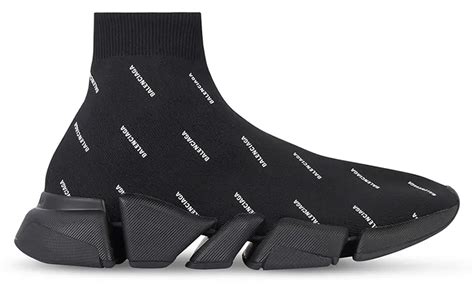 Balenciaga Speed Trainers 2 0 All Over Logo Zwart Collectie Sneakerstad