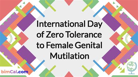 International Day Of Zero Tolerance To Female Genital Mutilation 2025