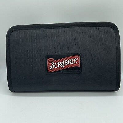 Scrabble Game Folio Edition In Zippered Travel Case Portable Complete