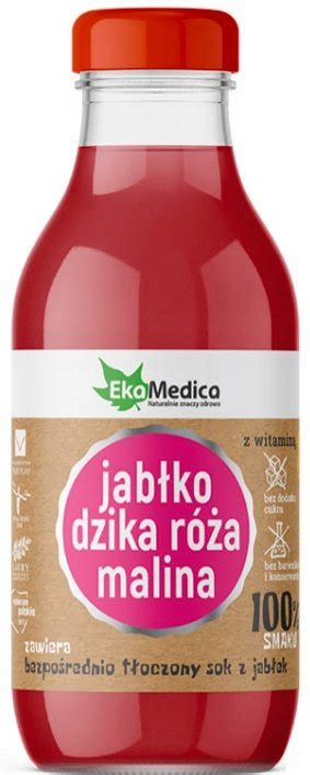 Ekamedica Sok Jabłko Dzika Róża Malina 300 Ml EKAMEDICA Sklep EMPIK