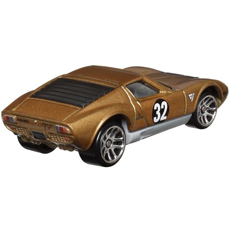 Hot Wheels Vintage Racing Club Lamborghini Miura SV Gold Scale