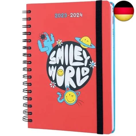 GRUPO ERIK SCHULPLANER 2023 2024 A5 Smiley Kalender 2024 Buchkalender