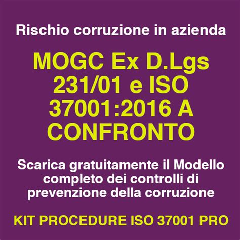 Nuova Edizione KIT ISO 37001 PRO Edizione 2022