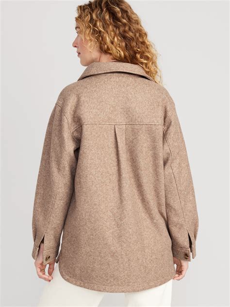 Soft Brushed Shacket Old Navy