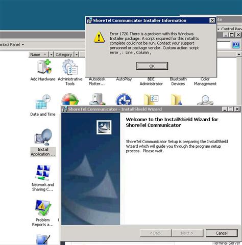 Solved Shoretel Communicator Installer Information Error 1720 There Is A Problem With Windows