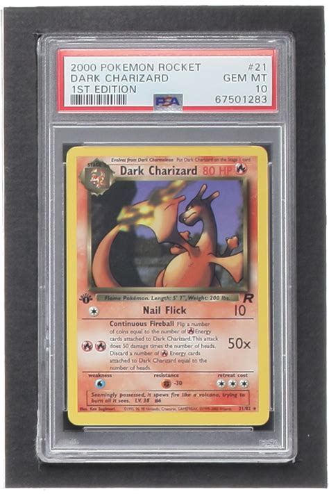 Dark Charizard 2000 Pokemon Team Rocket #21 (PSA 10) | Pristine Auction