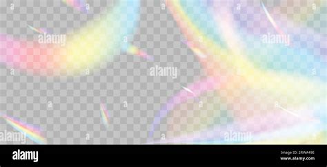 Blurred Rainbow Refraction Overlay Effect Light Lens Prism Effect On