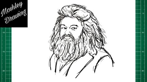 How To Draw Rubeus Hagrid Harry Potter Youtube