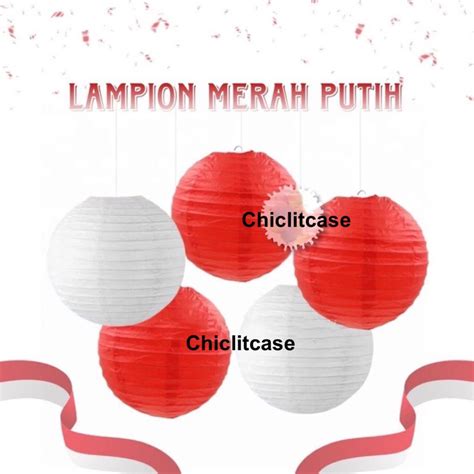 Jual Lampion Kertas 10 Inch 20 Cmlampion Gantung Merah Putihdirgahayu