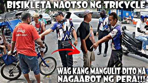 WAG KANG MANGULIT DITO NA NAGAABOT NG PERA BISIKLETA NABANGGA NG