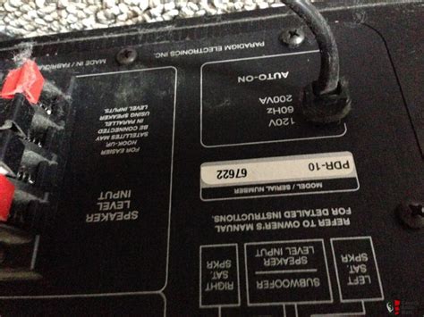 Paradigm Pdr 10 Subwoofer Photo 640607 Uk Audio Mart