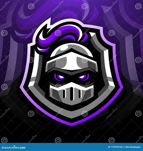 Guardian Head Esports Mascot Logo Design Stock Vector Illustration Of