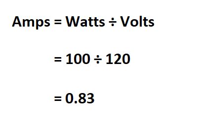 How To Convert Watts To Amps