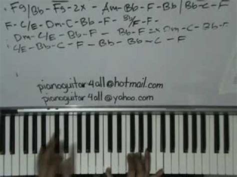 Bed Of Roses Bon Jovi Piano Accompaniment Tutorial Youtube