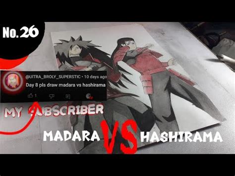 Madara X Hashirama Senju Drawing Easy Water Pencil Color Drawing