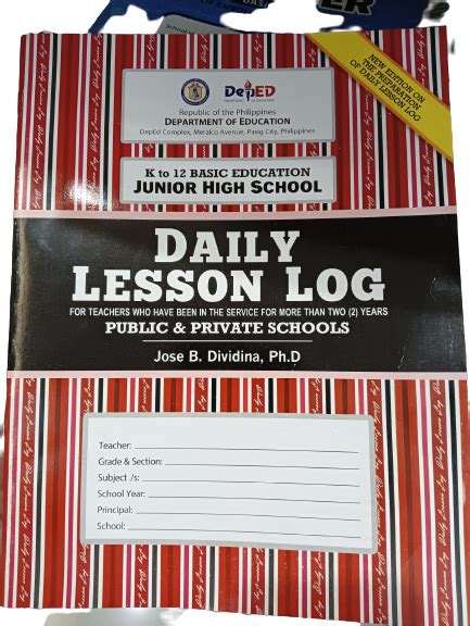 Daily Lesson Log Public And Private Schools Lazada Ph