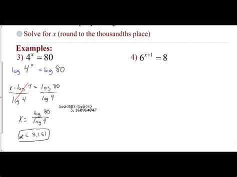 How To Solve Exponential And Log Equations