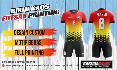 Membuat Baju Sepak Bola Garuda Print