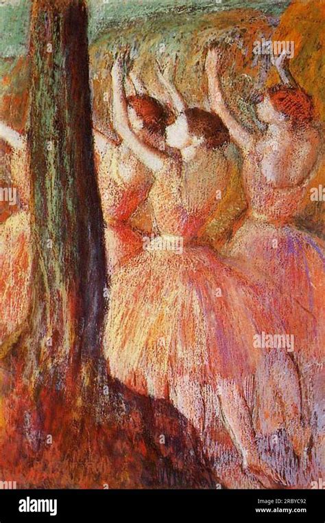 Pink Dancers 1898 By Edgar Degas Stock Photo Alamy