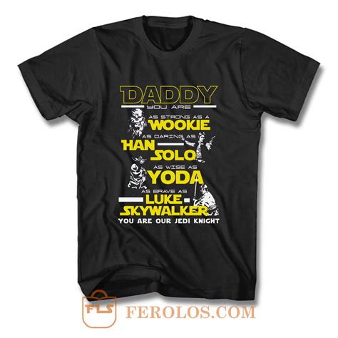 New Daddy Star Wars Jedi Father Day T Shirt | FEROLOS.COM