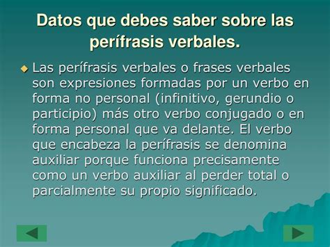 Ppt M Dulo Las Per Frasis Verbales Powerpoint Presentation