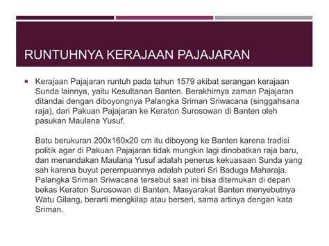 Kerajaan Pajajaran Ppt