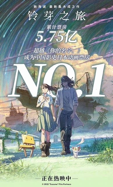 新海誠監督作「すずめの戸締まり」中国で上映された日本映画の歴代興収1位に 記録ずくめの快進撃を振り返る 映画ニュース 映画 Com