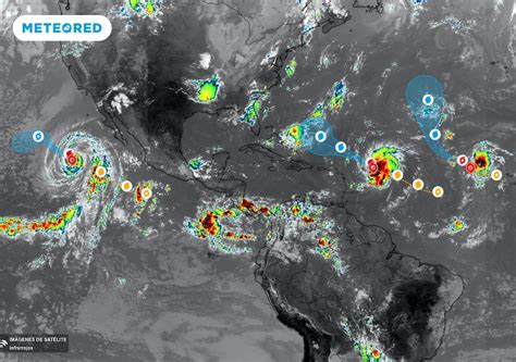 Huracán Lee Tormenta Tropical Margot En El Atlántico Y El Huracán Jova