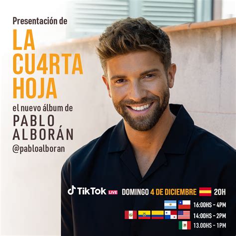 Pablo Alborán presenta su nuevo disco en un TikTok LIVE Sala de