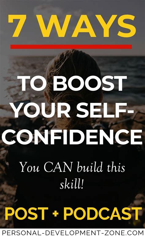 7 Ways To Boost Your Self Confidence Personal Development