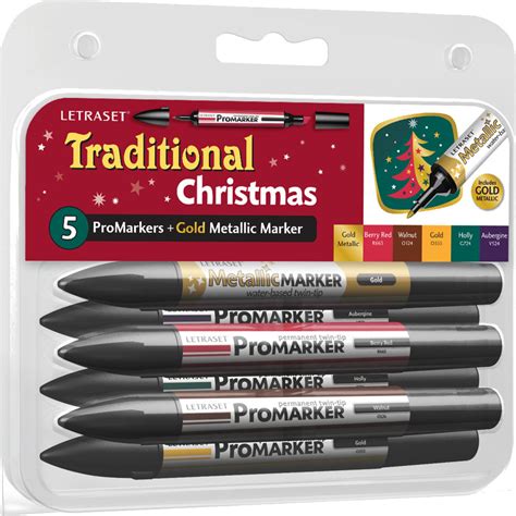 Letraset Promarker Traditional Christmas Marker
