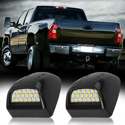 Led License Plate Light Assembly For Chevy Silverado Gmc Sierra