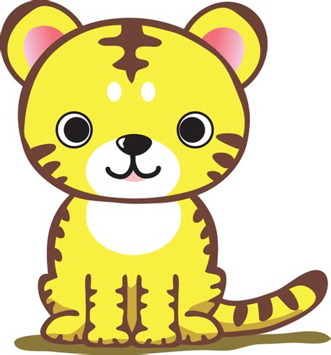 cute tiger - Openclipart