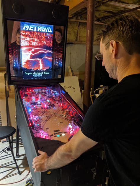 Homebrew Pinball Playing Metroid Pinball Designed By Mark Seiden