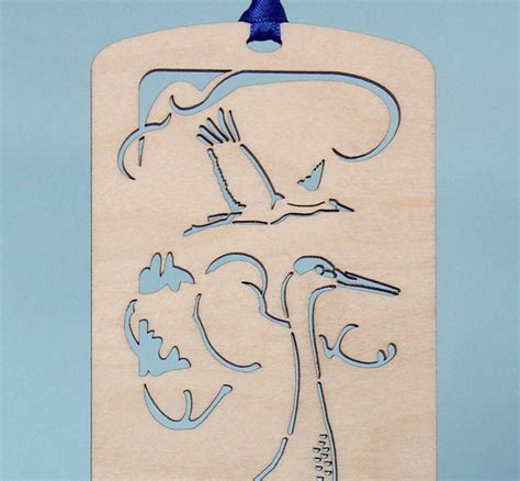 Sandhill Crane Wood Cut Wall Decoration Wood Crane Home Etsy