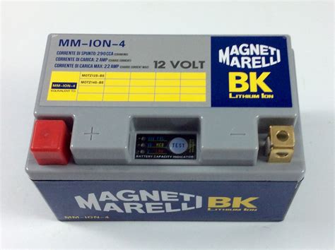 Batteria Moto Scooter Litio Magneti Marelli V A En Ion Sos