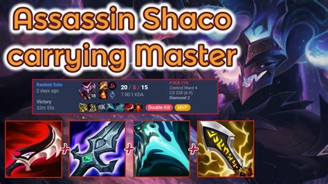 Oneshot Ad Shaco Carrying Master S13 Ranked League Of Legends Full Gameplay Infernal Shaco