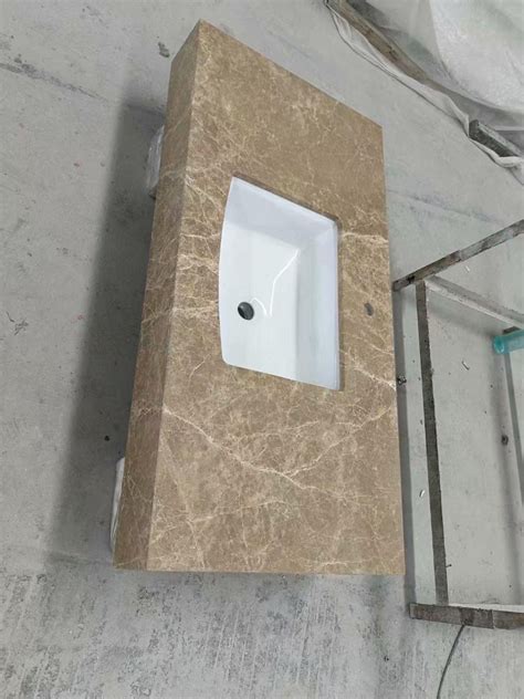 Emperador Light Marble Bathroom Vanity Tops Brown Bathroom Vanity Tops