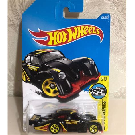 Volkswagen Kafer Racer Hot Wheels HW Speed Graphics VW Fusca Preto Momo Shopee Brasil