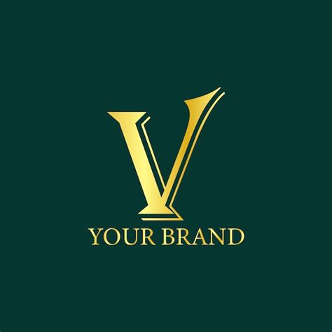 Premium Vector Luxury V Logo Design Template