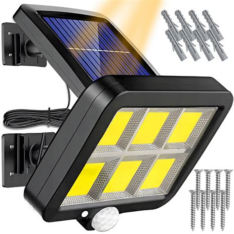 LAMPA SOLARNA LED CZUJNIK RUCHU ZMIERZCHU PANEL ULICZNA OGRODOWA COB