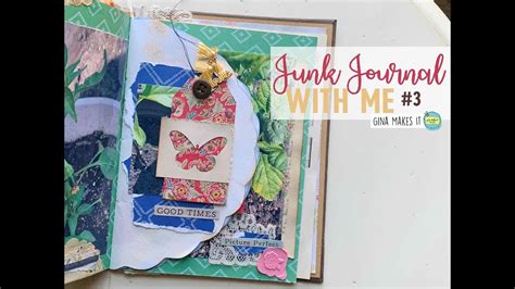 Junk Journal With Me Ep 4 Page Toppers Youtube