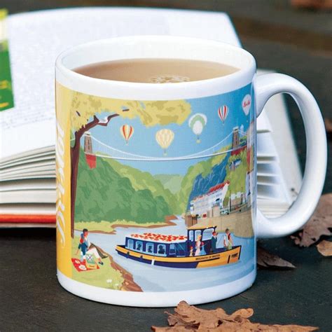 Bristol Mug With Illustration Of Clifton Suspension Bridge The