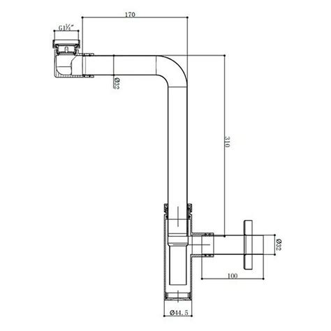 Svijet kupaonica Sifon za umivaonik Rhodos 1¼ Promjer 32 mm